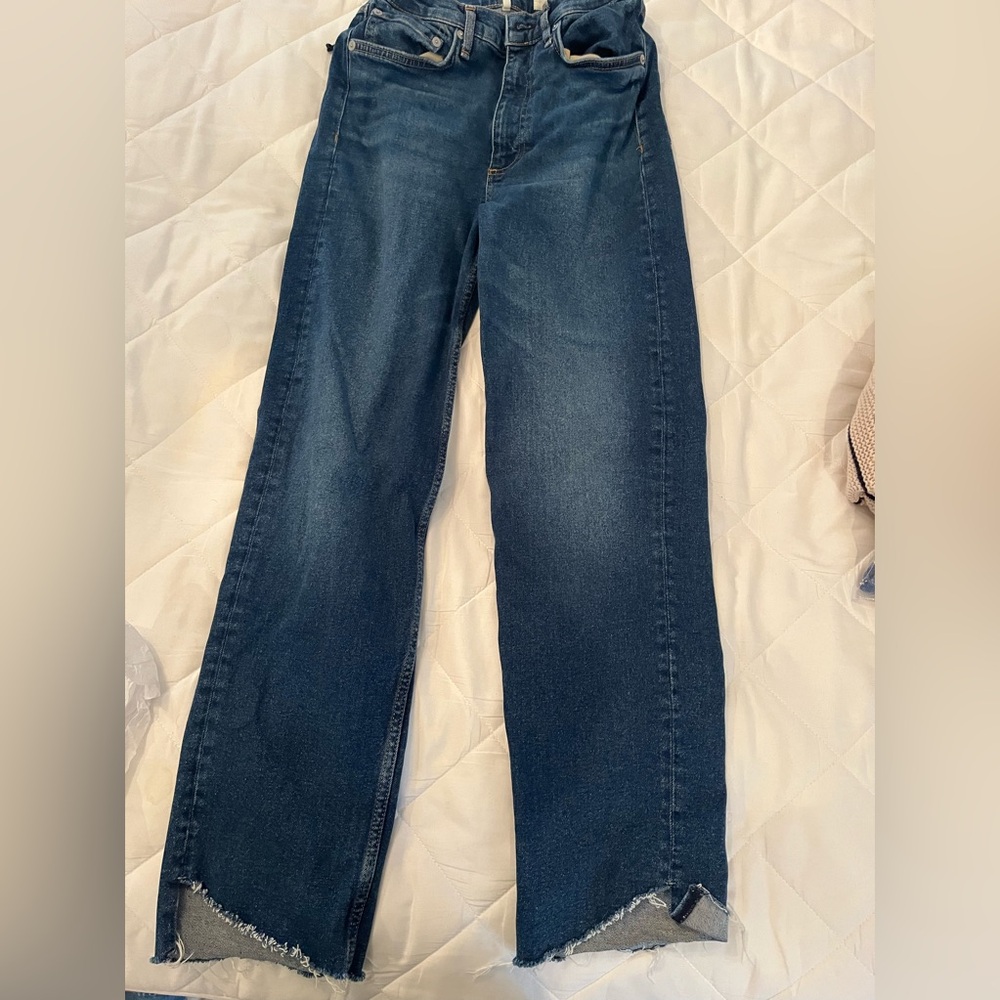 Rag and Bone Harlow Jeans with V cut hem